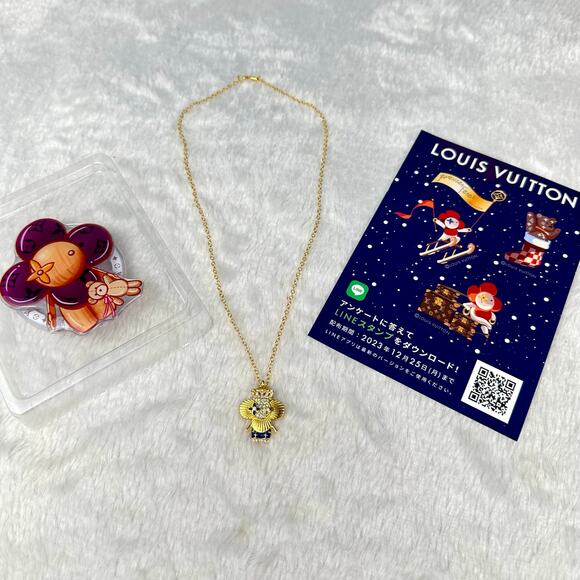 Louis Vuitton Vivienne Mascot auth Stickers, handmade necklace, phone pop socket - Picture 1 of 8